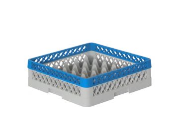 Panier lave vaisselle professionnel 500x500x140 mm pour 36 verres ø74 mm