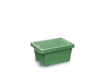 Caisse gerbable emboîtable Allibert 30x20x15 cm 5 litres norme Europe VERT