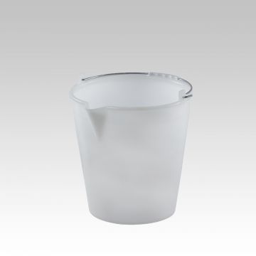 Seau alimentaire avec bec verseur 15 litres BLANC