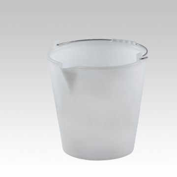 Seau alimentaire avec bec verseur 18 litres BLANC