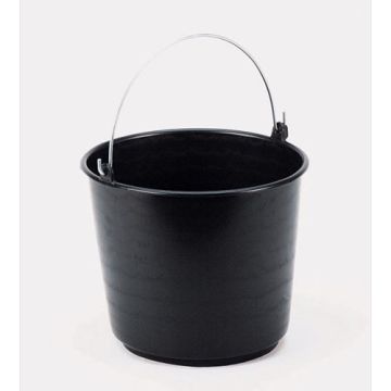 Seau gradué en plastique 20 lt ø380x280 mm noir
