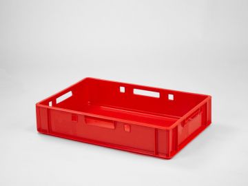 Bac à viande E1 - 600x400x130 mm 25L ROUGE