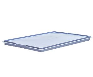 Couvercle pour caisse poisson plastique E1 60x40 cm BLEU