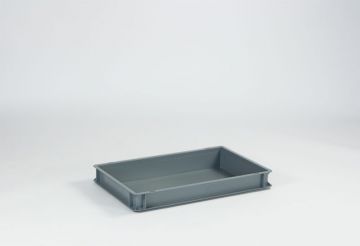 Bac à pâton pizza - Bac plastique plat 60x40x7 cm 13 litres Classic GRIS