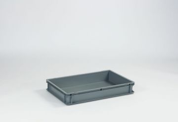 Bac plastique gerbable Classic 600x400x90 mm 18 lt gris