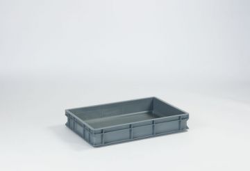 Bac plastique gerbable Classic 600x400x100 mm 20 lt gris