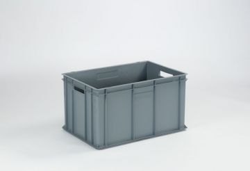 Bac plastique gerbable Classic 600x400x320 mm 64 lt gris