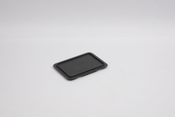 Couvercle caisse plastique à poser 200x150 mm GRIS foncé