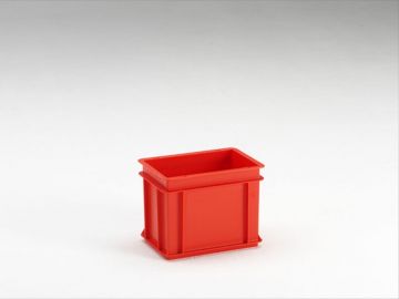 Bac gerbable 300x200x220 mm 9L PP alimentaire ROUGE