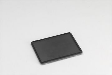 Couvercle caisse plastique à charnière 400x300 mm GRIS foncé