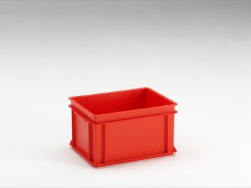 Bac gerbable 400x300x220 mm 20L poignées fermées PP alimentaire ROUGE