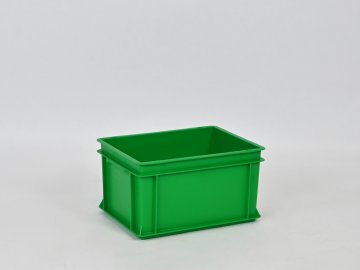 Bac gerbable norme Europe alimentaire 400x300x220 mm 20L VERT