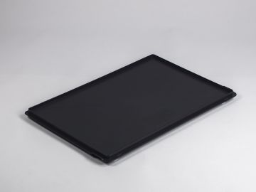 Couvercle bac ESD en plastique conducteur 600x400 mm à charnières