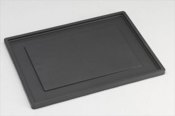 Couvercle caisse plastique coiffant 800x600 mm GRIS foncé