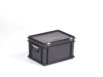 Malle ESD en plastique conducteur 40x30x24 cm 20L