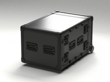 Flight case 8U Rack-Case, 19", 574x779x483 mm, cadre en aluminium