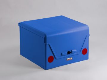 Top case livraison scooter avec ouverture totale dessus 570x540xh370 mm BLEU