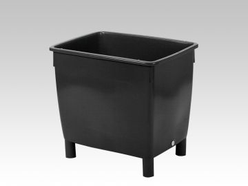Kunststof grootvolume bak 210 liter, donkergrijs