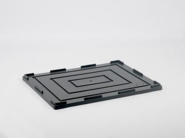 Couvercle pour caisse plastique 800x600 mm GV-8060XX-041I-X GRIS foncé