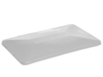 Couvercle pour grand bac plastique à roulettes 300L NATUREL