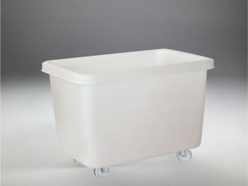 Grand bac alimentaire sur roulettes 300L 970x670x710 mm BLANC