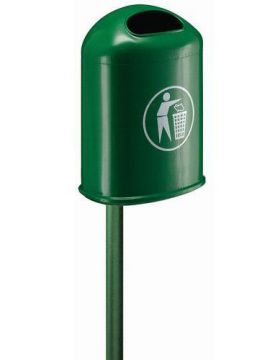 Pied coloris VERT incl. ferrures pour poubelles 40L ou 50L