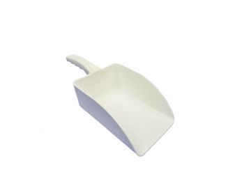 Petite pelle doseuse alimentaire plastique 0,5 litres BLANC