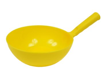 Cuillère doseuse alimentaire plastique 2 litres JAUNE