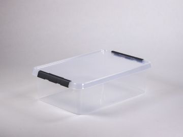 Boîte de rangement transparent avec couvercle 32L 600x400x180 mm
