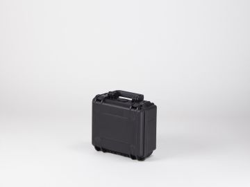 Valise plastique étanche avec mousse, 258x243x118 mm, noir