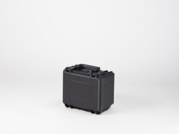 Valise plastique étanche avec mousse, 258x243x168 mm, noir