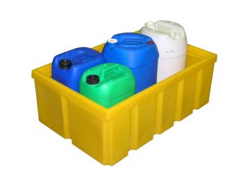 Bac de rétention plastique 200 litres sans caillebotis 99x65x35 cm