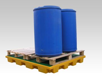 Plateforme de rétention plastique 240 litres ht 150 mm caillebotis plastique