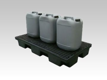 Bac de rétention avec caillebotis plastique 80 lt 1220x660x150 mm