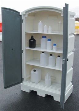 Armoire de rétention avec étagère et structure porteuse 95x50xh184 cm