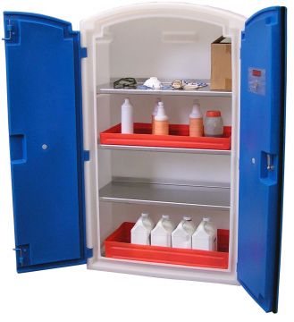 Armoire pour stockage produits chimiques 950x500x1660 mm