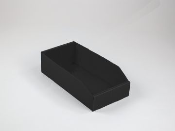 Bac à bec polypropylène alvéolaire 380x180x105/70 mm NOIR 25 pièces