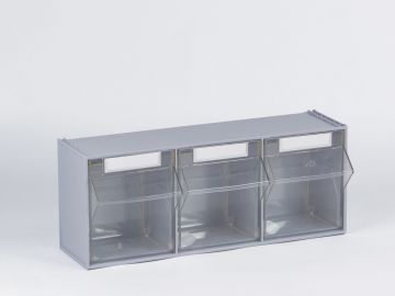 Rangement visserie professionnel avec 3 bacs basculants