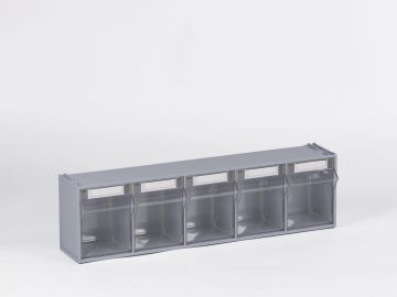 Rangement visserie professionnel avec 5 bacs basculants
