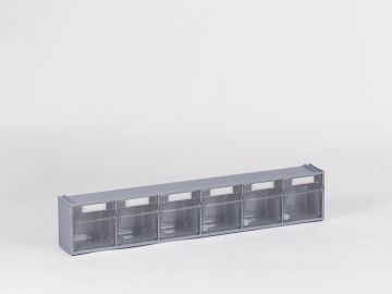 Rangement visserie professionnel avec 6 bacs basculants
