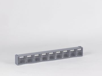 Rangement visserie professionnel avec 9 bacs basculants