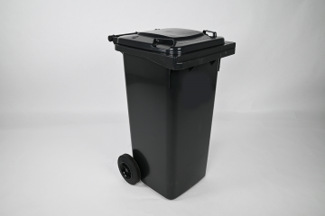 poubelle 120 litres gris