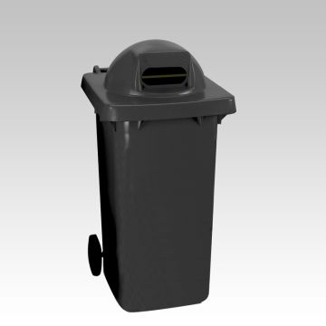 Conteneur poubelle tri sélectif extérieur 240L GRIS recyclage papier