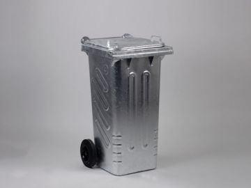 Conteneur poubelle métallique 120 litres
