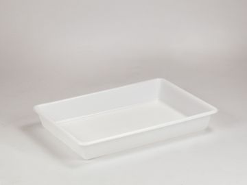Bac emboîtable alimentaire 10L 54x38x8 cm BLANCHE