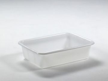 Caisse alimentaire plastique emboitable 610x440x150 mm 25L BLANCHE