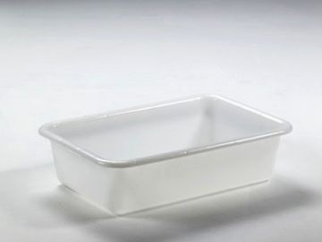 Caisse alimentaire plastique emboitable 710x490x185 mm 40L BLANCHE