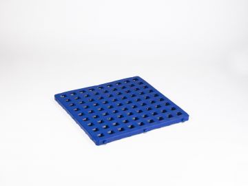 Dalle plastique garage clipsable 500x500 mm antidérapant BLEU