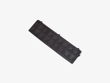 Dalle plastique garage clipsable 500x130 mm mâle pour les côtés NOIR