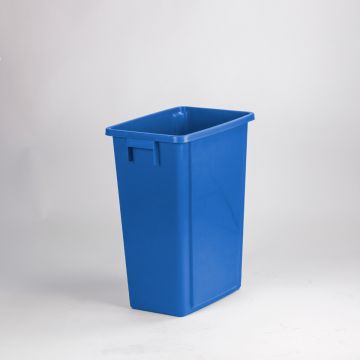 Poubelle tri sélectif 60L 46x32x58 cm sans couvercle BLEU